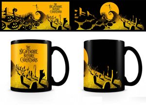 Nightmare Before Christmas - Graveyard - Thermoeffekt Tasse - Größe Ø8,5 H9,5cm