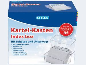Karteikasten A6 glasklar
