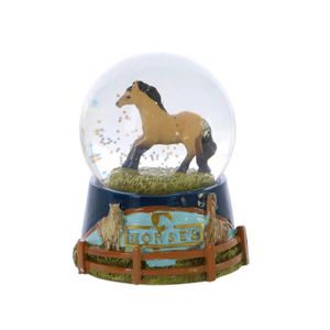 Star Toys Horses Pferde Schneekugel Kinder Glaskugel hand bemalt Neu