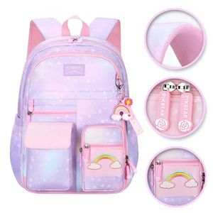 Regenbogen Rainbow Mädchen Rucksack Backpack Tasche Schultasche Lila – Lila