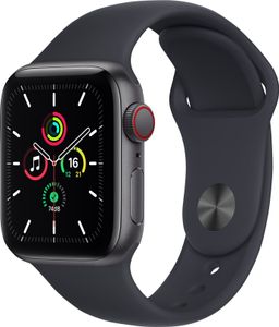 Apple Watch SE (1. Gen) 40mm (A2355) Space Gray Alu Sport Band Black CEL Neuwertig