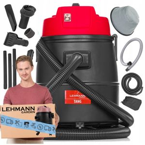 Mocny Odkurzacz ogrodowy do czyszczenia  basenu oczek wodnych 1400W 30L Lehmann Tang z funkcją dmuchawy
