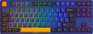 Akko 5087S Horizon Mechanische GamingTastatur TKL RGB ISO Nordic (50gf Gelee Schwarz Linear Schalter)
