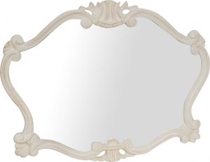 Barock spiegel 69x91x3 cm, Deko spiegel wand aus Holz, Spiegel barock weiß