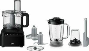 Braun FP3132BK PurEase Kompakt-Küchenmaschine schwarz