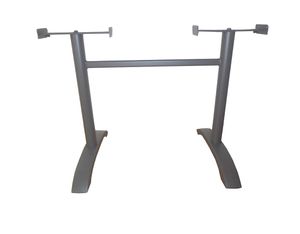 Aluminium Tischgestell Tischbein Bistro Gastro Gestell Tisch Untergestell grau