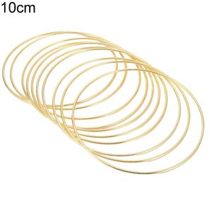 10 Stück Traumfänger-Ringe, robuste Mehrzweck-Eisen-Girlanden-Kranz-Reifen für Zuhause-Größen:10cm