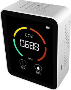 Měřič CO2 Měřič oxidu uhličitého Digitální teploměr Tester 3v1 Detektor oxidu uhličitého