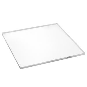 Quadratische Acrylglasscheibe 300x300x10mm transparent, rundum glänzend polierte Seitenkanten / Acryl / Acrylglas / massiv / klar / farblos / Dekoration - Zeigis®