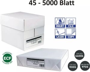 PAPEROne Copier 80g/m² DIN-A4 500 Blatt Premium Kopierpapier weiß