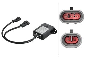 HELLA riadiaca jednotka osvetlenia 12V 24V 2 AMP denné svietenie počet pripojení čierna