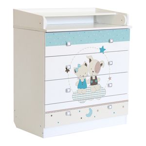Polini Kids Wickelkommode Wickeltisch mit Motiv die Besten Freunde