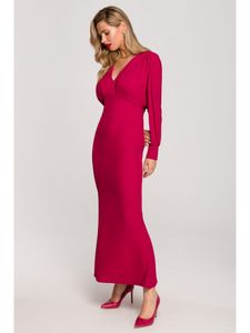 Makover Maxikleid für Frauen Kundry K143 Pflaume XL