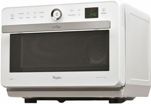 WHIRLPOOL JT469WH - Jet Chef Mikrowelle - 33 L - 6th SENS Combi Crisp Steam - Edelstahl - 36 cm Drehscheibe - Weiß