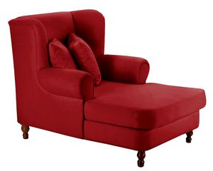 Max Winzer Mareille Big-Sessel inkl. 2x Zierkissen 55x55cm + 40x40cm - Farbe: rot - Maße: 103 cm x 149 cm x 103 cm; 2902-754-2044123-F07