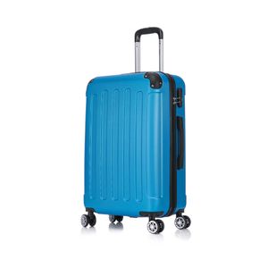 Flexot® F-2045 Koffer Reisekoffer Hartschale Hardcase Doppeltragegriff mit Zahlenschloss Gr. L Farbe Brilliant-Blau