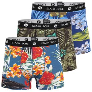 Stark Soul® Boxershorts ALOHA - 3er Pack Hawaiien Boxers-Shorts - Größe L