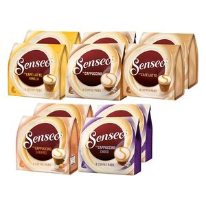 SENSEO Pads Milk Range Vielfaltspaket 5 Sorten Creamy Collection 80 Getränke