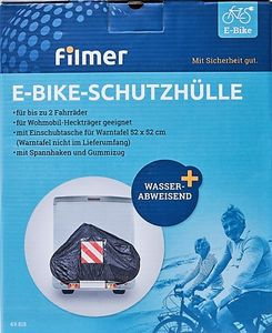 Filmer Premium 49815 E-Bike Fahrradgarage / Transport Schutzhülle für 2 Räder