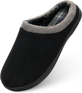 Pánské pantofle DL, teplé a měkké, černé, velikost 41-42