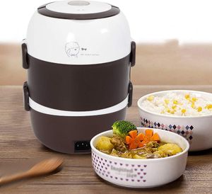 elektrische Lunchbox Edelstahl 2 L Reiskocher 3 Schicht Speisenwärmer Dampfgarer Essensbox Brotdose für Büro und Zuhause elektrische Lunchbox Edelstahl 2 L Reiskocher 3 Schicht Speisenwärmer Dampfgarer Essensbox Brotdose für Büro und Zuhause