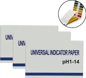 Indikačný papier s prúžkami na testovanie pH moču - sada 3 balení, 240 prúžkov