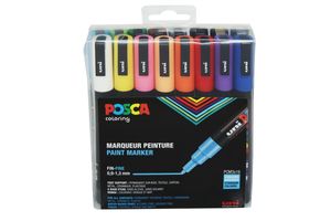 POSCA Pigmentmarker POSCA PC-3M 16er Etui sortiert