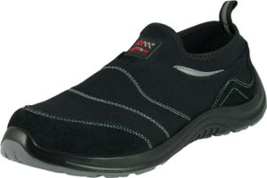 Arbeitsschuhe Slipper CargoFlex atmungsaktive Sicherheitsschuhe S1P schwarz  47