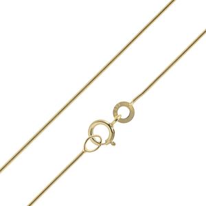 trendor 15668 Feine Schlangenkette 333 Gold Collierkette Breite 0,8 mm, 42 cm