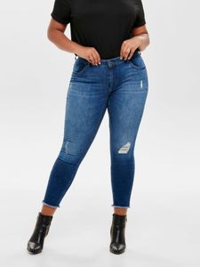 ONLY CARMAKOMA Damen Skinny Jeans Übergröße Plus Big Size Destroyed Denim - 42