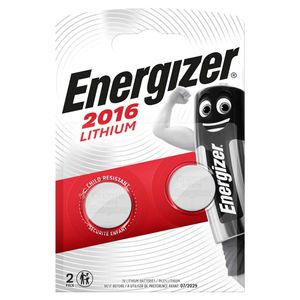 Energizer Knopfzelle CR 2016 Lithium, 3 V, 2er Pack