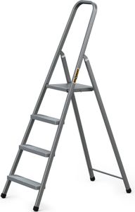 DRABEST, Stahlleiter, Leiter, haushaltsleiter, leiter 4 stufen, Klapptritt, Stahl, Universal,bis 125 kg DRABEST, Stahlleiter, Leiter, haushaltsleiter, leiter 4 stufen, Klapptritt, Stahl, Universal,bis 125 kg
