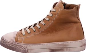 Andrea Conti Damen Sneaker Leder High Top Stiefelette Used Look 0067110, Größe:38 EU, Farbe:Braun