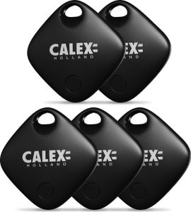 Calex Smart Tag, 5er Set, kompatibel mit Apple "Wo ist?" app, Schlüsselfinder, Bluetooth Tracker inklusive Tonbenachrichtigung bei Suchfunktion