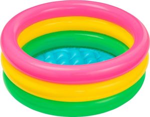 INTEX - Planschbecken - Sunset Glow Babypool (61 x 22cm) aufblasbar Kinderplanschbecken 3-Ring