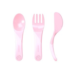 Twistshake Learn Cutlery 6+m (6 Farben) Pastel Pink