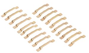 KOTARBAU® 20er Set Zackenaufhänger 65x8mm zum Aufhängen von Bilderrahmen Messingbeschichtet