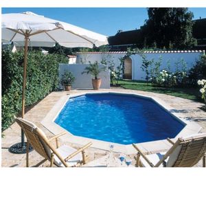 Oval  Stahlwandpool Diana  610 x 360  cm Komplettset
