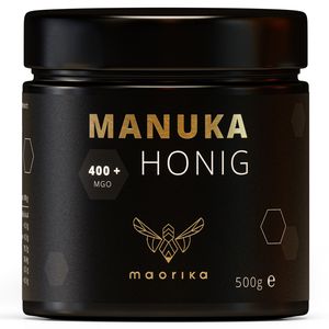 maorika - Manuka Honig 400 MGO + 500g im Glas Original aus Neuseeland