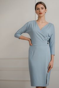 Lenitif Minikleid für Frauen Morgaundry L086 himmelblau S