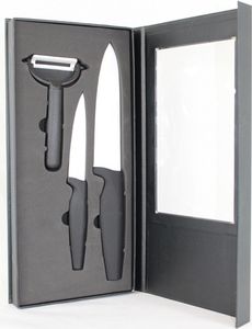 Keramik Messerset 3tlg., in schoener Geschenk BOX,mit Magnetverschluss.