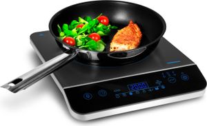MEDION Induktionskochplatte / 2000 Watt / Temperaturbereich 60-240°C / 8 Automatikprogramme / 10 Leistungsstufen / LED Display / MD 17595 / schwarz
