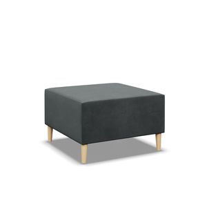Pouffe-Fußhocker, wohnzimmer Sitzpouf BLANK 70x70cm, Dunkelgrau