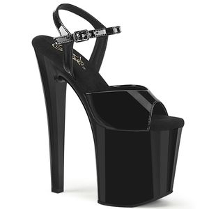 ENCHANT-709 Damen Sandale von Pleaser, Schwarz Glanz , EU 38, US 8