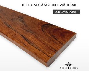 Amazakoue Massivholz Regal 19cm tief / 2,8cm stark -  Ovengkol Massiv - Wandboard