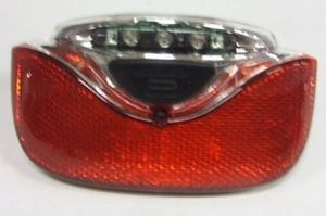 Gazelle Innergie Hecklicht - Rot, transparent, LED, 115x65 mm, Fahrradbatterie, geeignet für Gazelle Innergie E -Bikes