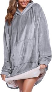 Übergroße Hoodie Sweatshirt Decke mit Riesen Hoodie Fronttasche für Erwachsene Männer Frauen Jugendliche