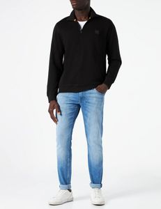 HUGO BOSS HERREN-SWEATSHIRT MIT SCHWARZEM ZIP : Farbe - Schwarz, Größe - M Größe: M Farbe: Schwarz HUGO BOSS HERREN-SWEATSHIRT MIT SCHWARZEM ZIP : Farbe - Schwarz, Größe - M Größe: M Farbe: Schwarz