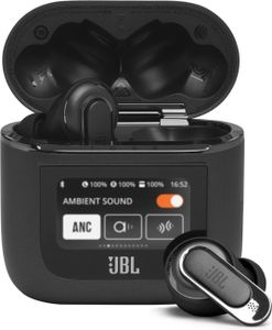 Bezprzewodowe słuchawki douszne JBL Tour Pro 2 do rozmów/muzyki Bluetooth czarne