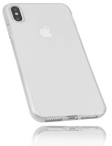 mumbi Hülle kompatibel mit iPhone XS Max Handy Case Handyhülle, transparent weiss